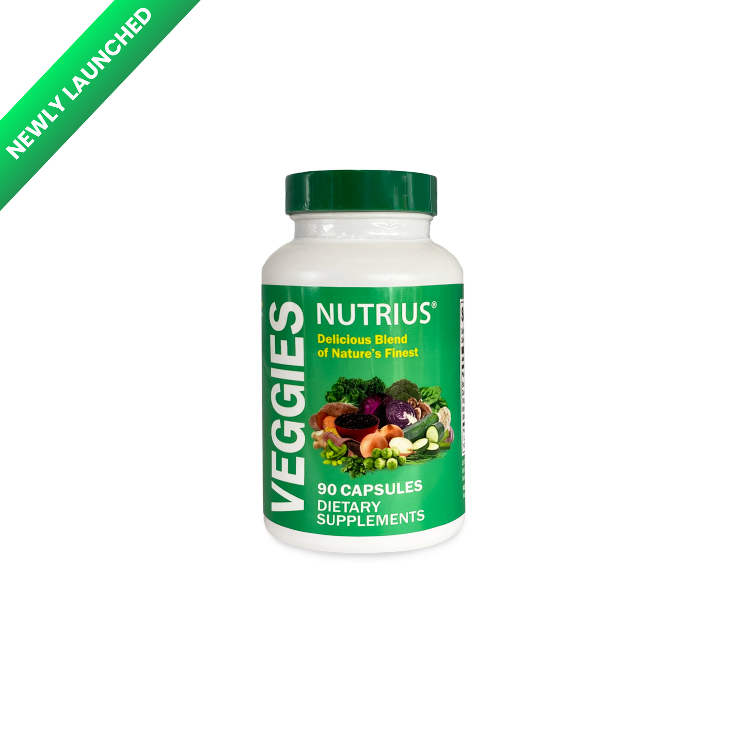 Nutrius Veggies Delicious Blend of Nature's Finest - 90 Capsules Dietary Supplements