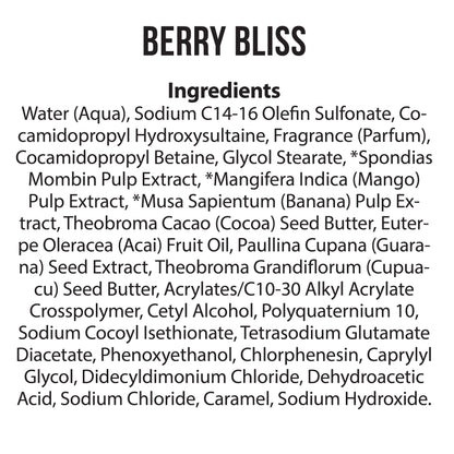 Nutrius Berry Bliss Body Wash, 25.4 FL OZ