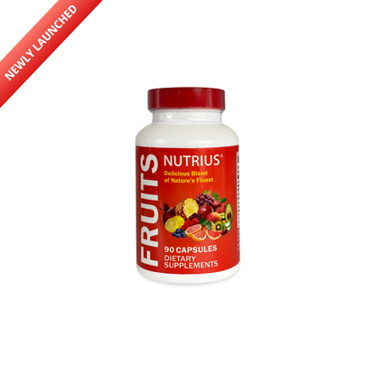 Nutrius Fruits Delicious Blend of Nature's Finest - 90 Capsules Dietary Supplements