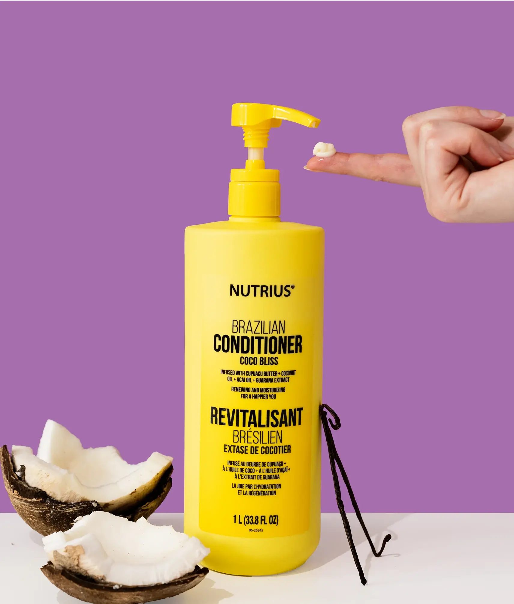 Nutrius Brazilian Conditioner Coco Bliss, 33.8 FL OZ